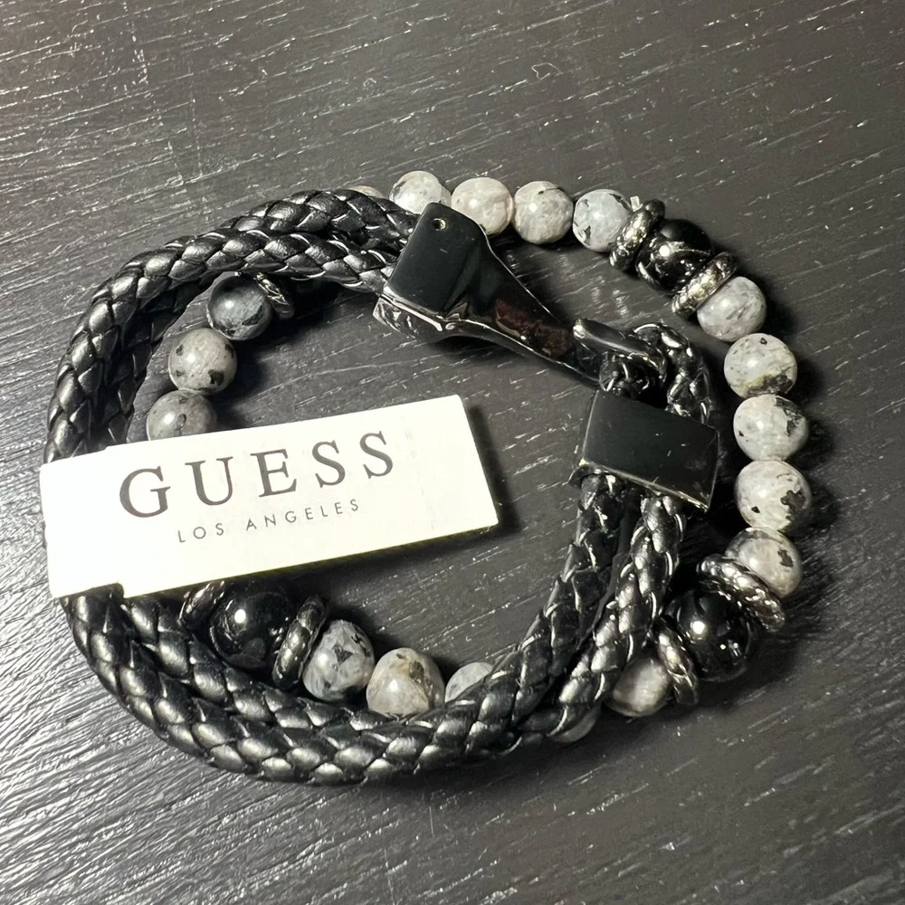 Guess Black and Gray 2 Piece Bracelet Set - Picture 3 of 7